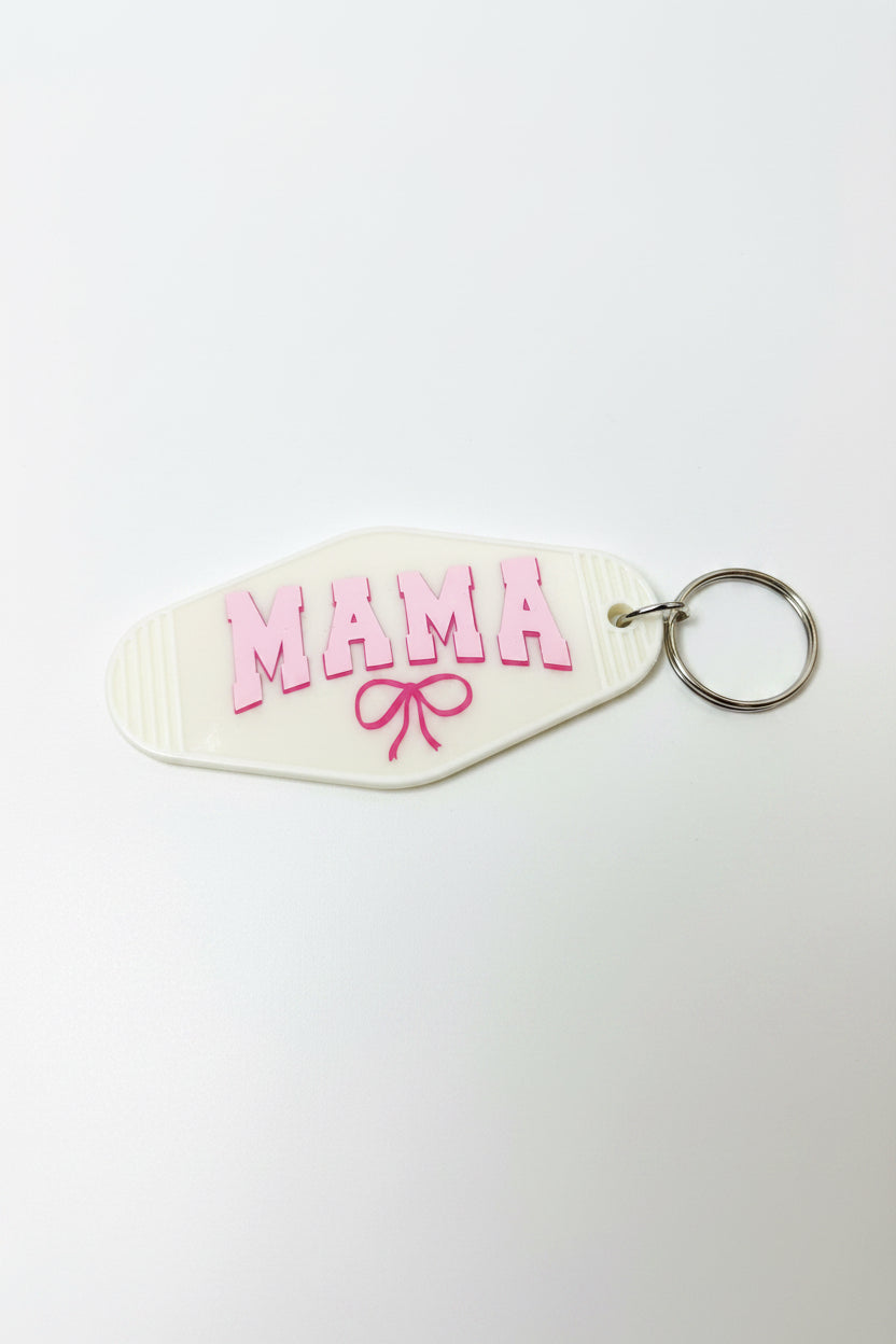 single sided motel keychain