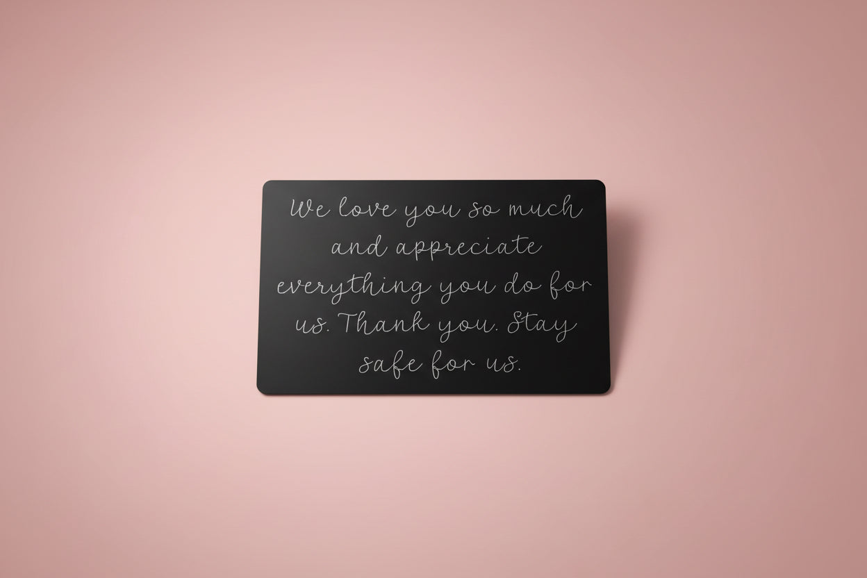 customized engraved cards